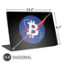 Bitcoin Logo Universal Laptop 16.6in (13.4 x 9.7in) Skin